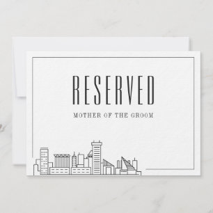 Special Reserved Seat Baltimore Wedding Invitation