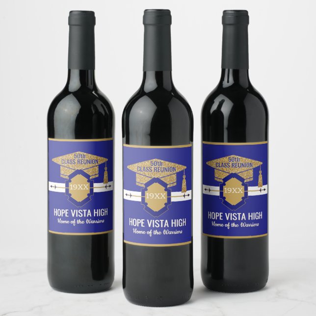 Special Reunion!  50th class reunion  Wine Label (Bottles)