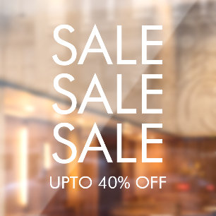 Special Sale Offer Custom Window Cling