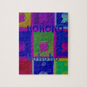 Special  Santa HoHoho Pop Art colours Jigsaw Puzzle