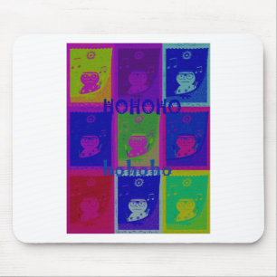 Special Santa HoHoho Pop Art colours Mouse Pad