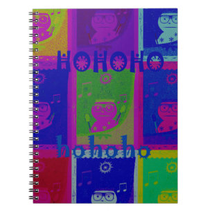 Special Santa HoHoho Pop Art colours Notebook