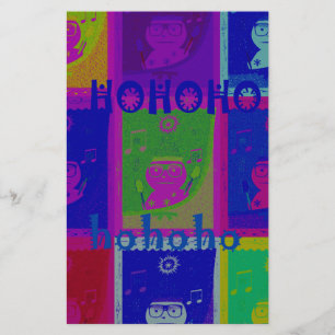 Special  Santa HoHoho Pop Art colours Stationery