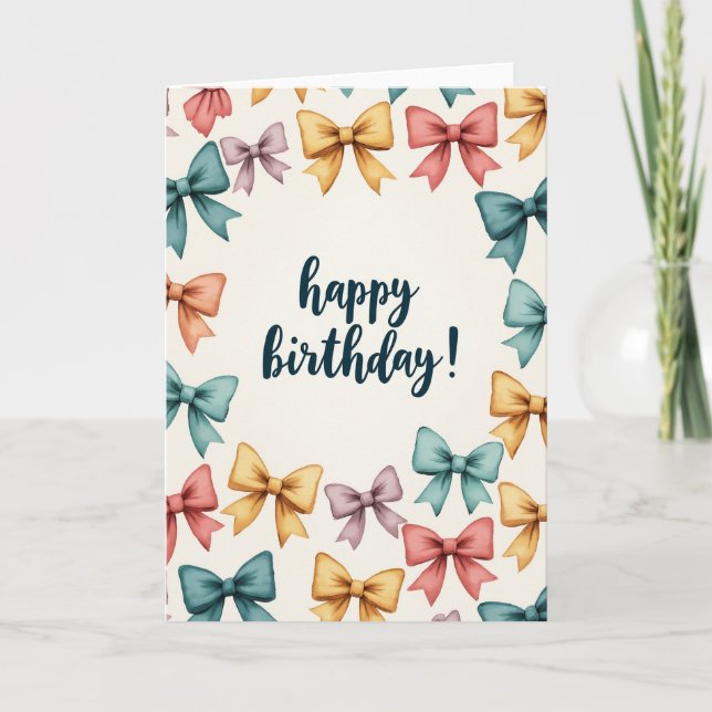 Special Script Birthday Card (Front)