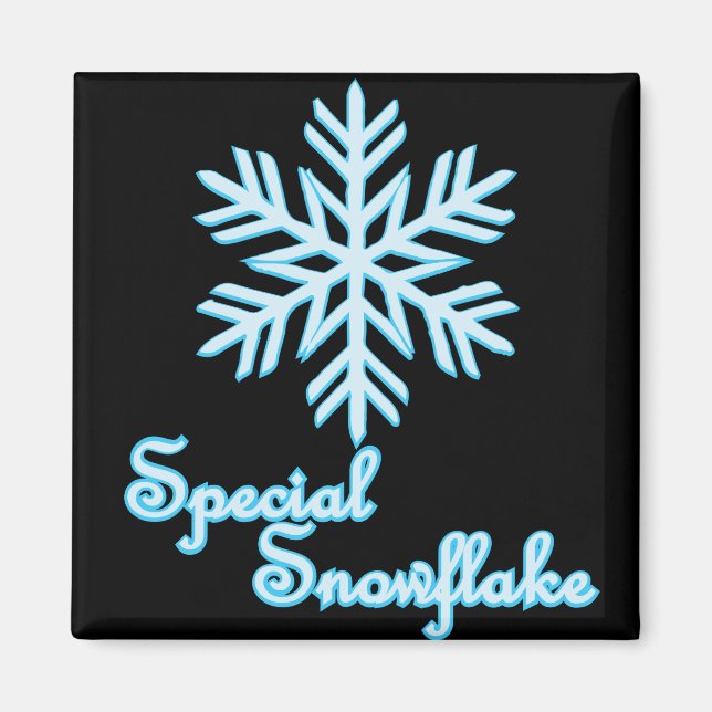 Special Snowflake Funny Christmas Magnet (Front)