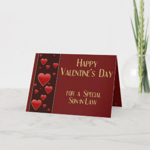 Special Son-in-Law Masculine Valentine Card