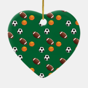 Special Sports Motifs Christmas Ceramic Tree Decoration