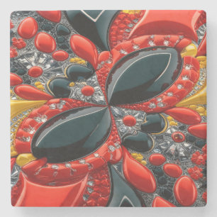 Special stone coaster with Germany Colours