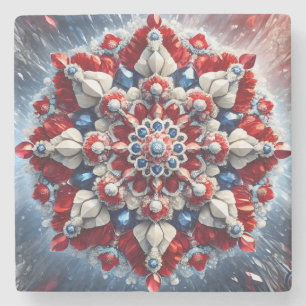 Special stone coaster with Norway Colours
