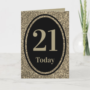 Special stylish by year birthday card 21st