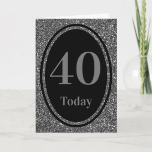 Special stylish by year birthday card 40th