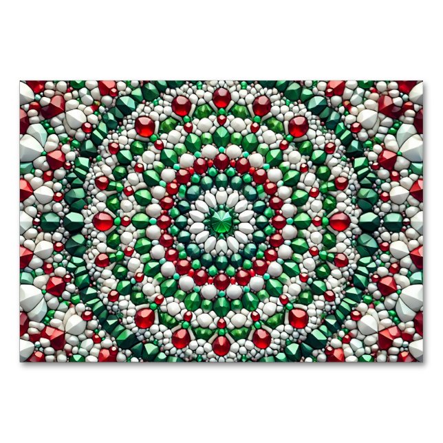 Special table card with Italian Colours (Front)