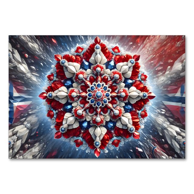 Special table card with Norway Colours (Front)