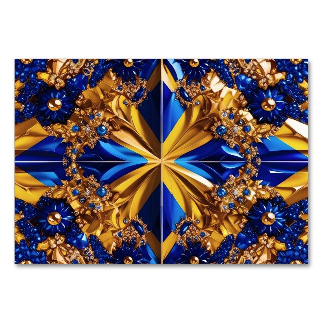 Special table card with Sweden Colours (Front)