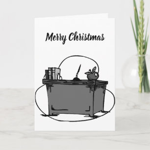 **SPECIAL TEACHER** AT CHRISTMAS *BEAUTIFUL WORDS* HOLIDAY CARD