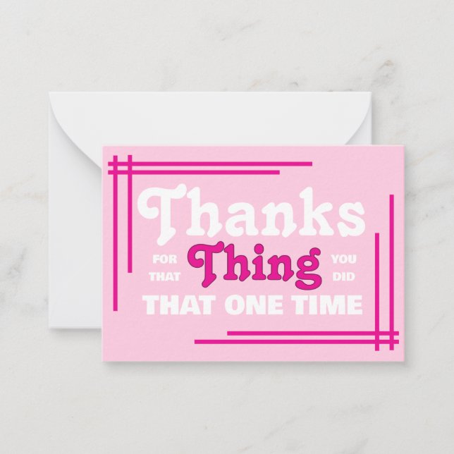 Special Thank You Card (Front)