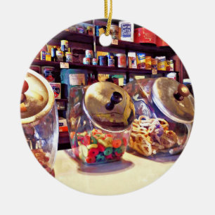 Special Treats at the General Store Ceramic Ornament