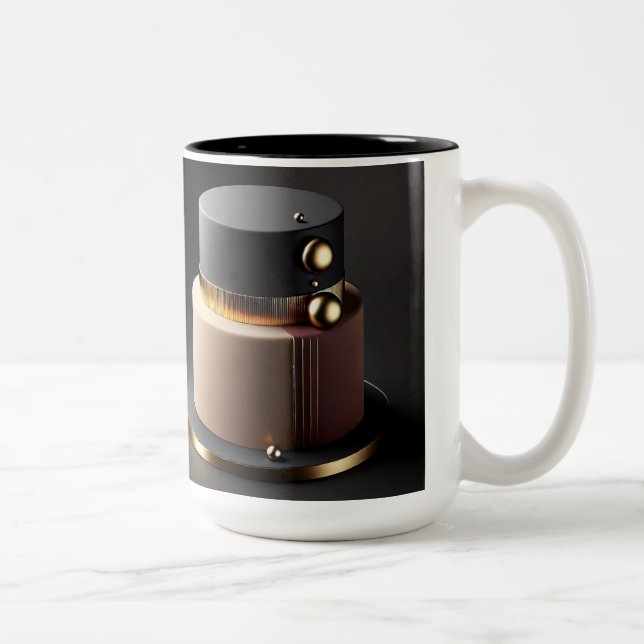 Special & Unique Cake Designer Two-Tone Coffee Mug (Right)