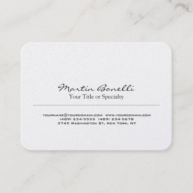 Special Unique Modern Professional Business Card (Front)