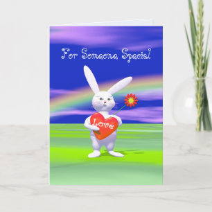 Special Valentine Bunny Holiday Card