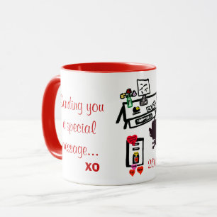 Special Valentine Love Hearts Office Desk Mug