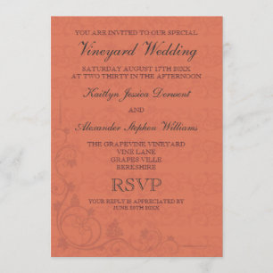 Special Vineyard Wedding Invitations