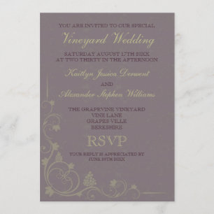 Special Vineyard Wedding Invitations