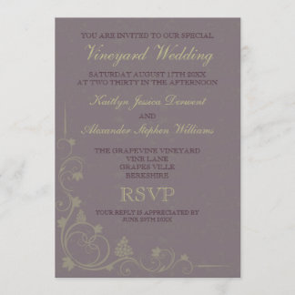 Special Vineyard Wedding Invitations