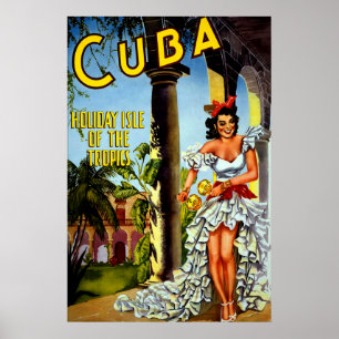 Special Vintage Cuba Travel Poster