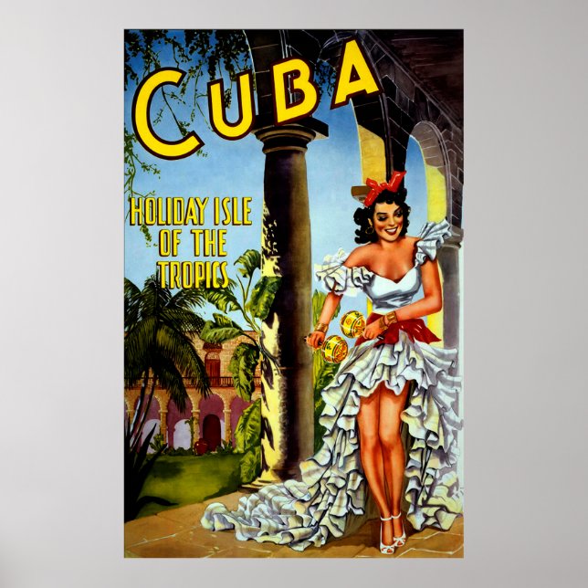 Special Vintage Cuba Travel Poster (Front)