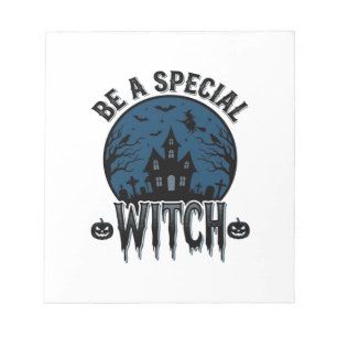 Special Witch Halloween Vintage Engraving Design_1 Notepad