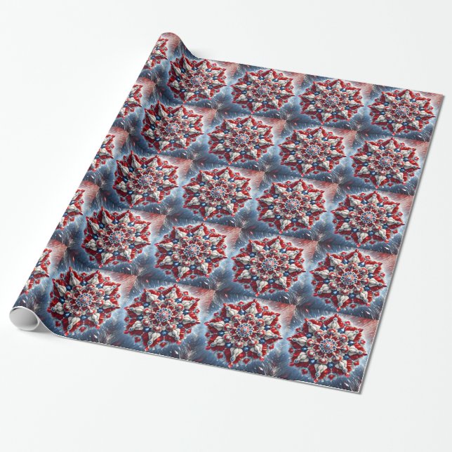 Special wrapping paper with Norway Colours (Unrolled)