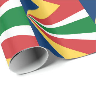 Special wrapping paper with Seychelles Colours