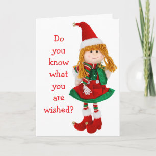 ***SPECIAL YOUNG GIRL*** AT CHRISTMAS HOLIDAY CARD