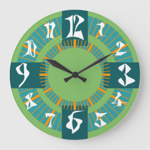 SPECIAL YOUNG NUMBERS LEX by Masanser Large Clock