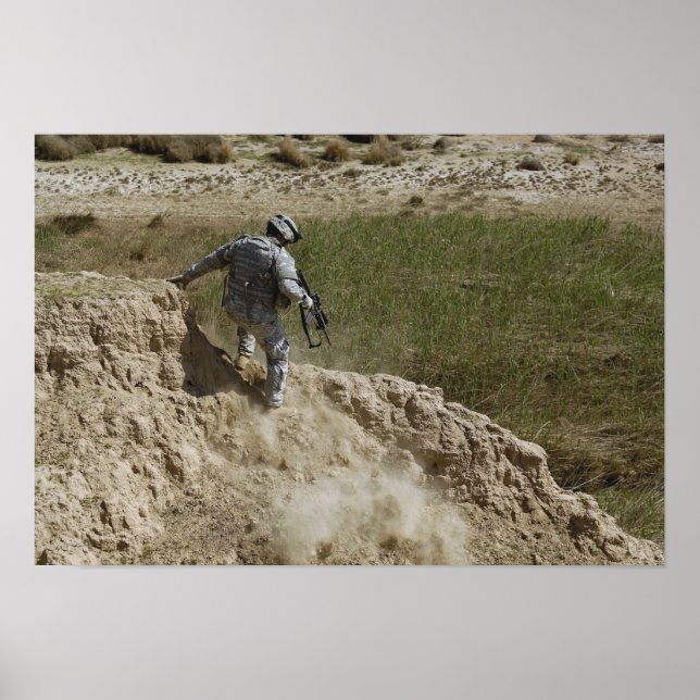 Specialist climbs down poster (Front)