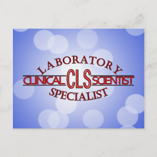 SPECIALIST CLS LOGO CLINICAL LABORATORY SCIENTIST POSTCARD