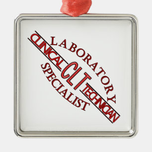 SPECIALIST CLT CLINICAL LABORATORY TECHNICIAN METAL TREE DECORATION