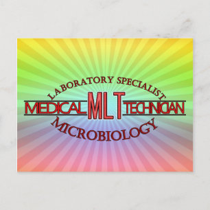 SPECIALIST LAB MLT MICROBIOLOGY MEDICAL LAB TECH POSTCARD