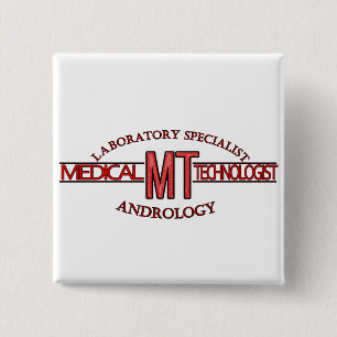 SPECIALIST LAB MT ANDROLOGY MEDICAL TECHNOLOGIST 15 CM SQUARE BADGE