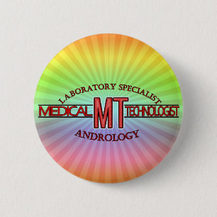 SPECIALIST LAB MT ANDROLOGY MEDICAL TECHNOLOGIST 6 CM ROUND BADGE