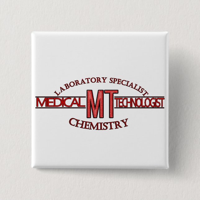 SPECIALIST LAB MT CHEMISTRY MEDICAL LABORATORY 15 CM SQUARE BADGE (Front)