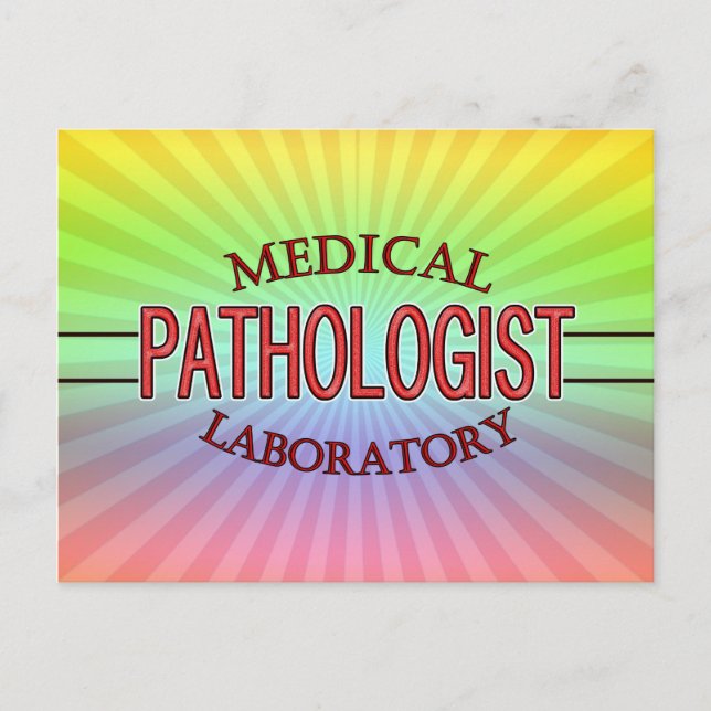 SPECIALIST PATHOLOGIST MEDICAL LABORATORY POSTCARD (Front)