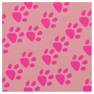 Speciality Avante Garde Fabric - Dog Prints in Pin