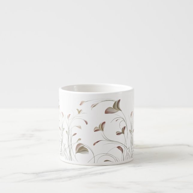 Speciality Espresso Mug | Minimal Botanical Design (Front)