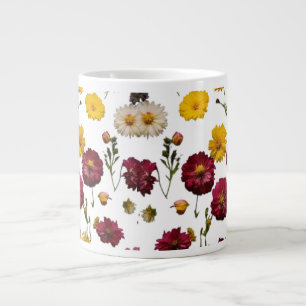 Speciality Jumbo Mug: Floral Explosion Design Large Coffee Mug