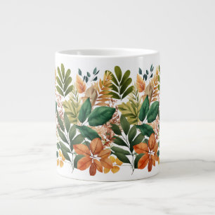 Speciality Jumbo Mug - Leaves and Nature Patterns