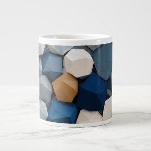 Speciality Jumbo Mug with Minimalist Geometric