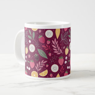Speciality Mug – Deep Plum Fruit Art by JoyCrys