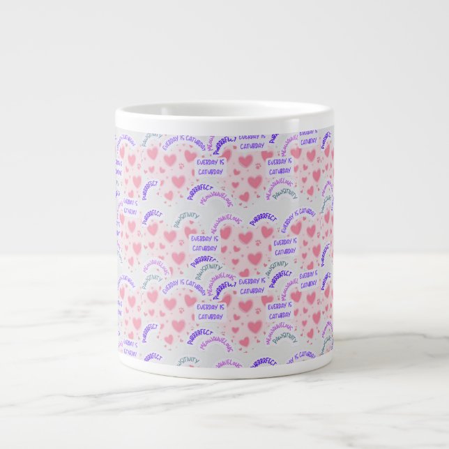 Speciality Mug " Everyday is caturday" cat vibes (Front)